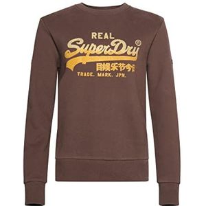 Superdry Vintage VL Embellish Crew W2011841A Dark Kaki 8 dames, Donkere Khaki.
