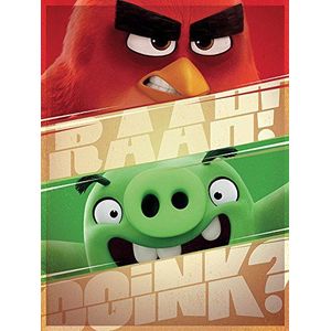 Angry Birds Canvasdruk, polyester, meerkleurig, 60 x 80 cm