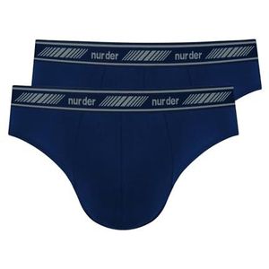 Nur Der Set van 2 slips katoen 3D-Flex heren marine, marineblauw, L