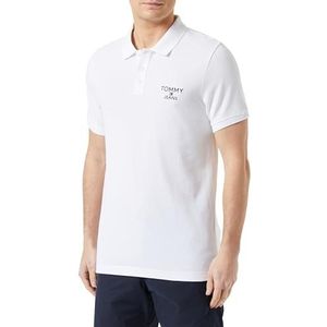Tommy Jeans S/S polo's voor heren, Wit, M