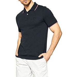 Armani Exchange Heren dubbel gestreept poloshirt, Blauw, S