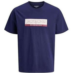JACK & JONES - JORINWOOD - Shirt - Crème - Indigo - Donkerrood