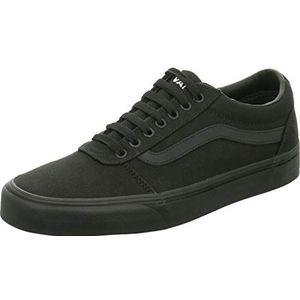 Vans Sneaker Ward Canvas heren Low-Top Trainers , Black Canvas Zwart 186 , 40 EU