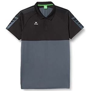 Erima Six Wings Sport Poloshirt voor heren, slate grey/zwart, S