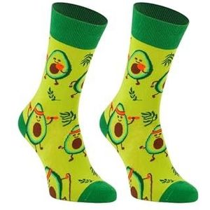 mumka Herenschoenen - Avocado-motief, hoge sokken, groen, maat 41 tot 46, pantoffels, meerkleurig, uniek, Meerkleurig, 41-46