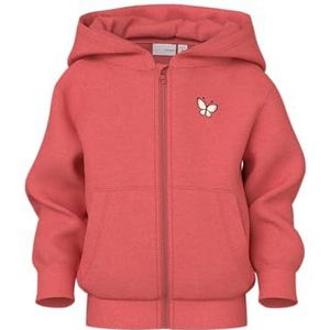 NAME IT Meisjes Nmfvalonny Ls Nreg SWE Card Wh Unb, Spiced Coral, 116