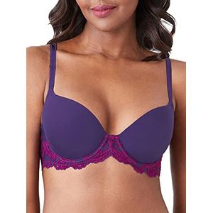 Wacoal Women's Instant Icon Contour Bra, Violet Indigo/Hollyhock, 34C
