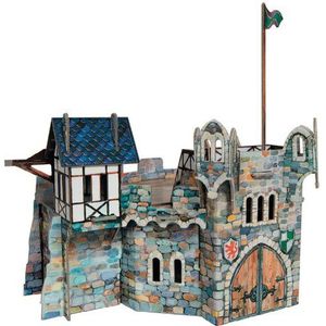 Umbum 220 21 x 16 x 14 cm clever papier middeleeuwse town rond toren 3D puzzel