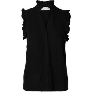 Selected Femme - SL Ruffle Top - Zwart - Viscose