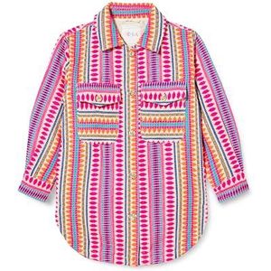 MIMO Meisjeshemdjas shirt, meerkleurig roze, 116 cm