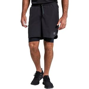 JP 1880 Heren Jay-PI sportbroek FLEXNAMIC, 2-in-1 model, zak voor mobiele telefoon tot 8 XL broek, Black Beauty (reservekleur), XXL