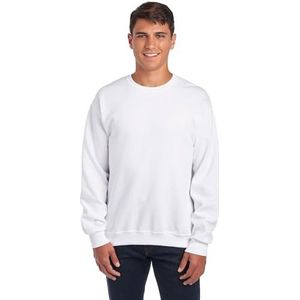 Jerzees Heren NuBlend fleece hoodies & sweatshirts, katoenmix, maten S-3X, Sweatshirt - Wit, S