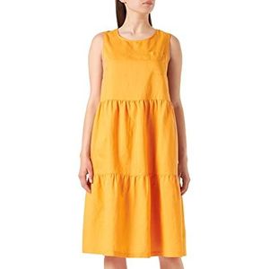 Camel Active Womenswear Casual Jurken Damesjurk, Sun Oranje, L