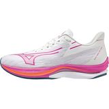 Mizuno Unisex Wave Rebellion Sonic Road Loopschoen, Witte 807 C Blauwe As, 38.5 EU