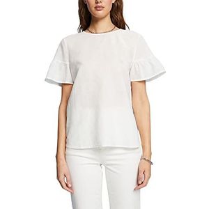edc by ESPRIT Dames 043CC1F311 blouse, 110/Off White, L, 110, gebroken wit, L