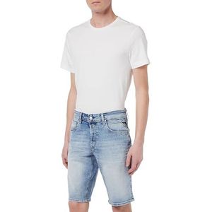Replay Heren Grover Jeansshorts, 010 Light Blue, 28, 010, lichtblauw, 28W