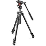 Manfrotto MK290LTA3-V Kit 290 Light con Testa Fluida Video, Nero