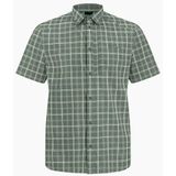 Jack Wolfskin Norbo S/S Shirt M Dress, Hedge Green Checks, XL Heren, Hedge Green Checks, XL