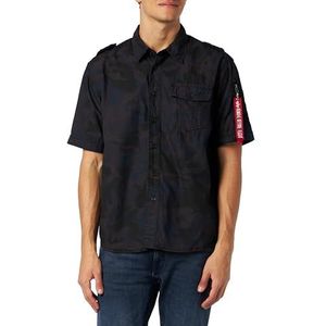 Alpha Industries Camo Shirt S T-Shirt voor heren Black Camo