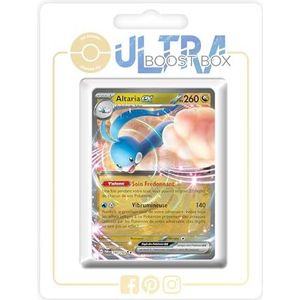 Altaria ex 140/182 Alternative Shiny Pokémon Gallery - Ultraboost X Écarlate et Violet 4 - Faille Paradoxe Doos met 10 Franse Pokemon kaarten