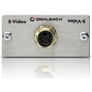 Oehlbach Pro In S-video multimedia inzetstuk met soldeer aansluiting