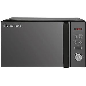Russell Hobbs RHM2076B Digitale magnetron met 5 standen, automatische ontdooiing, 8 automatische kookmenu's, klok en timer, gemakkelijk te reinigen, 20 liter, 800 W, zwart