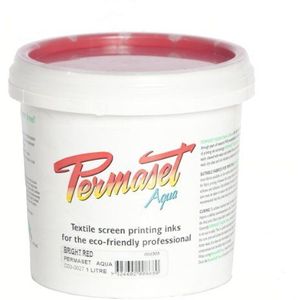 Permaset Aqua 1 Liter Stof Drukinkt - Helder Rood