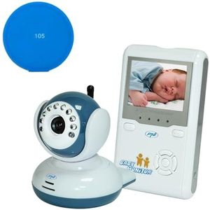 Pakket Video Babyfoon PNI B2500 scherm 2,4 inch draadloos + Gift Sticky Pad Blauw