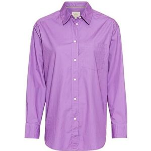 camel active - Blouse - Paars - Katoen