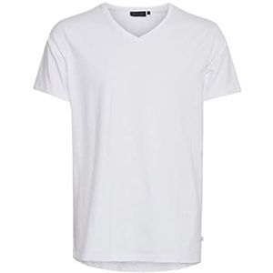 CASUAL FRIDAY CFLincoln T-shirt met V-hals voor heren, met korte mouwen en V-hals, slim fit, Bright White (50104), M