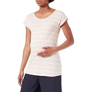 ESPRIT Maternity Dames T-shirt met korte mouwen gestreept, Lichtroze - 690, 34