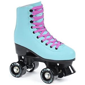 SMJ sport Rolschaatsen voor dames, retrostijl, kogellagers, ABEC 7, turquoise, maat 35, 36, 37, 38, 39, 40, 41, turquoise, maat 40