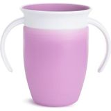 Munchkin Miracle 360 Cup, Baby and Sippy Cup, Ideal Sippy, Water and Weaning Cup 6+ to 12 Months, 7 oz/207 ml, Purple