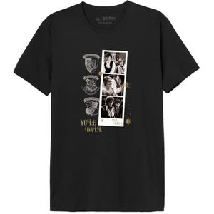 Harry Potter MEHAPOMTS415 T-shirt, zwart, L heren, Zwart, L