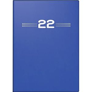 rido/idé 7013202052 zakagenda perfect/techniek I, 2 pagina's = 1 week, 100 x 140 mm, kunststof omslag blauw, agenda 2022