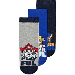 NAME IT jongens sokken, Dark Saffier/Pack: 3P Dark Sap + Grey Mel+STRONG BLUE, 22-24 EU