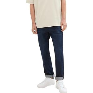 TOM TAILOR Josh Regular Slim jeans met stretch voor heren, 10138 - Rinsed Blue Denim, 34W / 34L