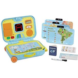 Little Tikes Learn & Play Learning Activity Suitcase - Interactief & Educatief speelgoed - Inclusief Maps, Paspoort en meer - Voor kinderen van 2+ jaar