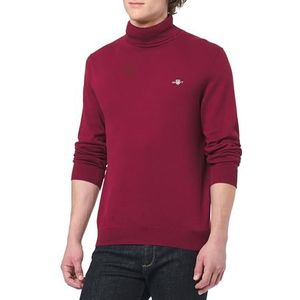 GANT Klassieke katoenen rolhals, Plumped Rood, L
