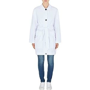 Armani Exchange Unisex Sustainable, Cross Gender, Verwijderbare Taille Riem Parka, Optic. Wit, Medium, Optiek. wit, M