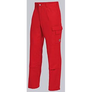 BP 1486-060-81-25 Werkbroek, met elastisch rugdeel, 300,00 g/m² puur katoen, rood, 25