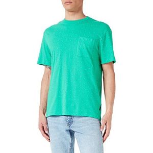 Tom Tailor Denim T-Shirt heren 1035845,31581 - Groene Kleine Shapes Print,L
