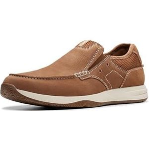 Clarks heren Sailview StepLoafer, Lichtbruin Nubuck, 10