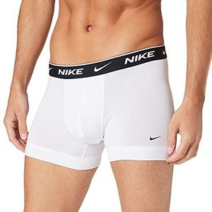 Nike Trunk, boxershorts voor heren, wit/grijs heather/zwart, XS kort, wit/grijs gemêleerd/zwart, XS Kort