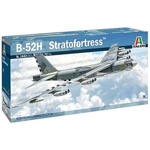 Italeri 1442S B-52 1:72 Boeing B-52H Stratofortress, modelbouw, bouwpakket, staande modelbouw, knutselen, hobby, lijmen, plastic bouwset, detailgetrouw, meerkleurig, 1/72