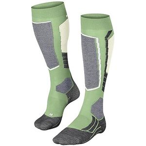 FALKE Dames SkiSokken SK2 Intermediate W KH Wol Functioneel Material Warm Dik 1 Paar, Groen (Quiet Green 7378), 35-36