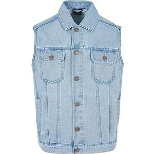 Urban Classics Denim vest voor heren, jeansvest, verkrijgbaar in vele verschillende kleuren, maten S tot 5XL, lighter washed, XL