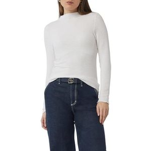 T-shirt - 0100 - Lange Mouwen - Aansluitende Pasvorm - Geribbelde Structuur