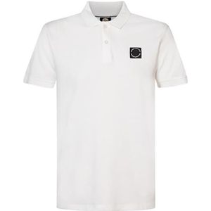 PETROL INDUSTRIES Poloshirt voor heren, korte mouwen, M-1040-POL945, kleur: lichtwit, maat: L, Helder wit, L