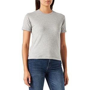 United Colors of Benetton T-shirt met korte mouwen voor jongens, Gemeleerd Licht Grijs 501, 120 cm